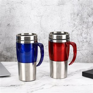 15 oz plastikinis puodelis su rankena